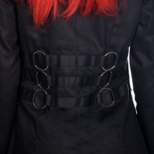 Black Pistol Ladys Ring Coat Denim
