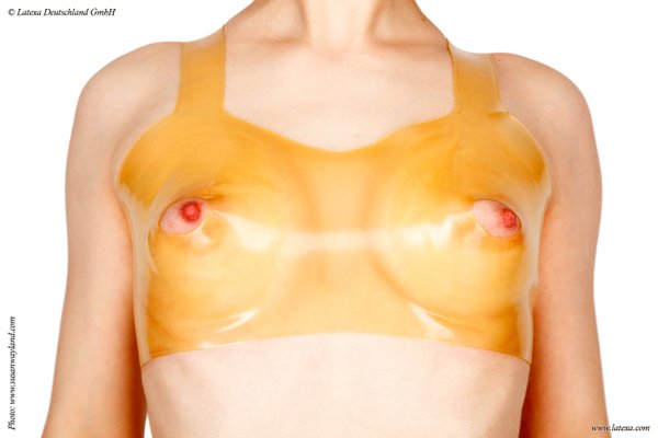 Latex BH mit Brustwarzenöffnung Latexa