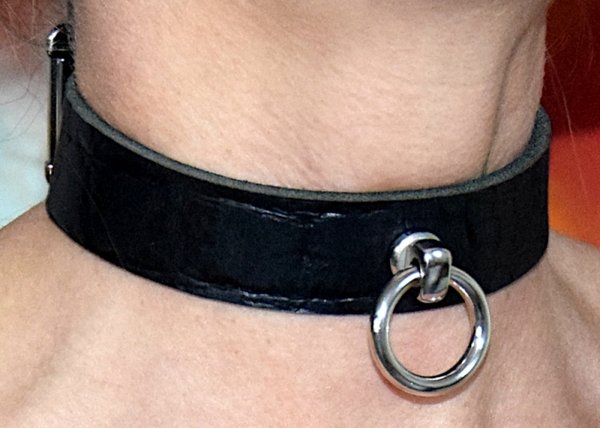 Abschließbares PREMIUM Halsband mit O-Ring