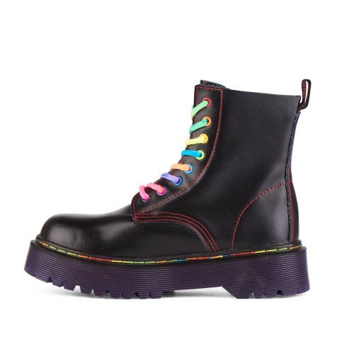 Aderlass 8-Eye Boots Plateau Leather Pride Edition